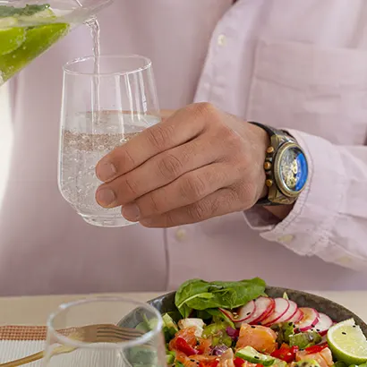 Hydration and regular meals